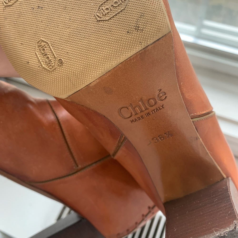 Chloe Patchwork Leather Knee High Boots - image 5